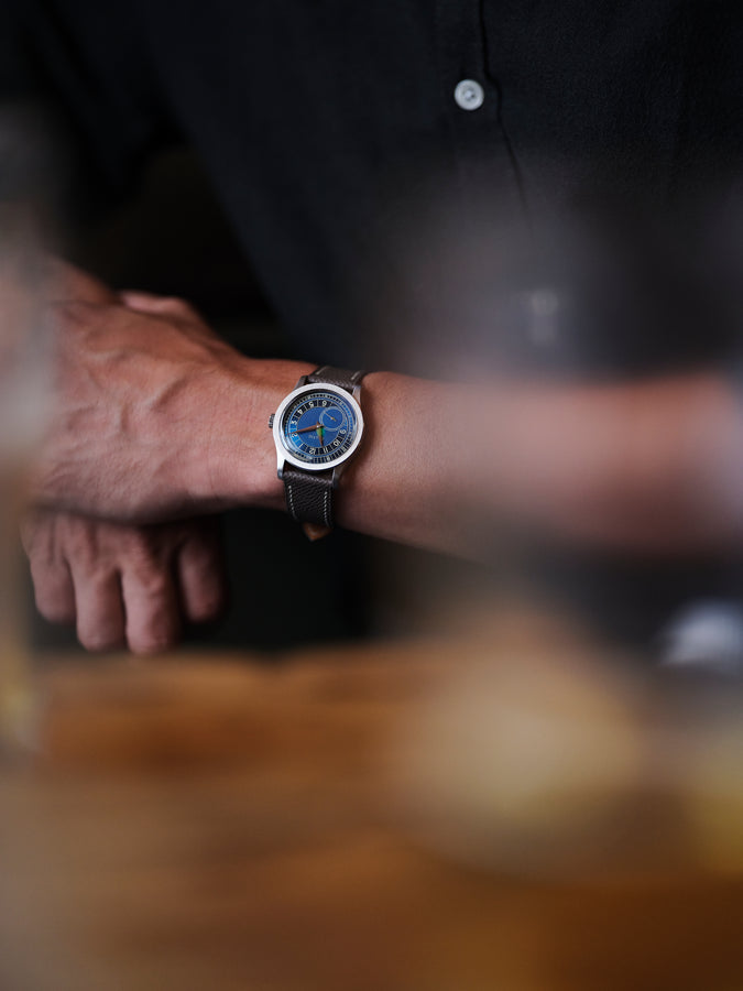 Baltic for A Collected Man MR01 Blue Roulette Limited Edition watch – A ...