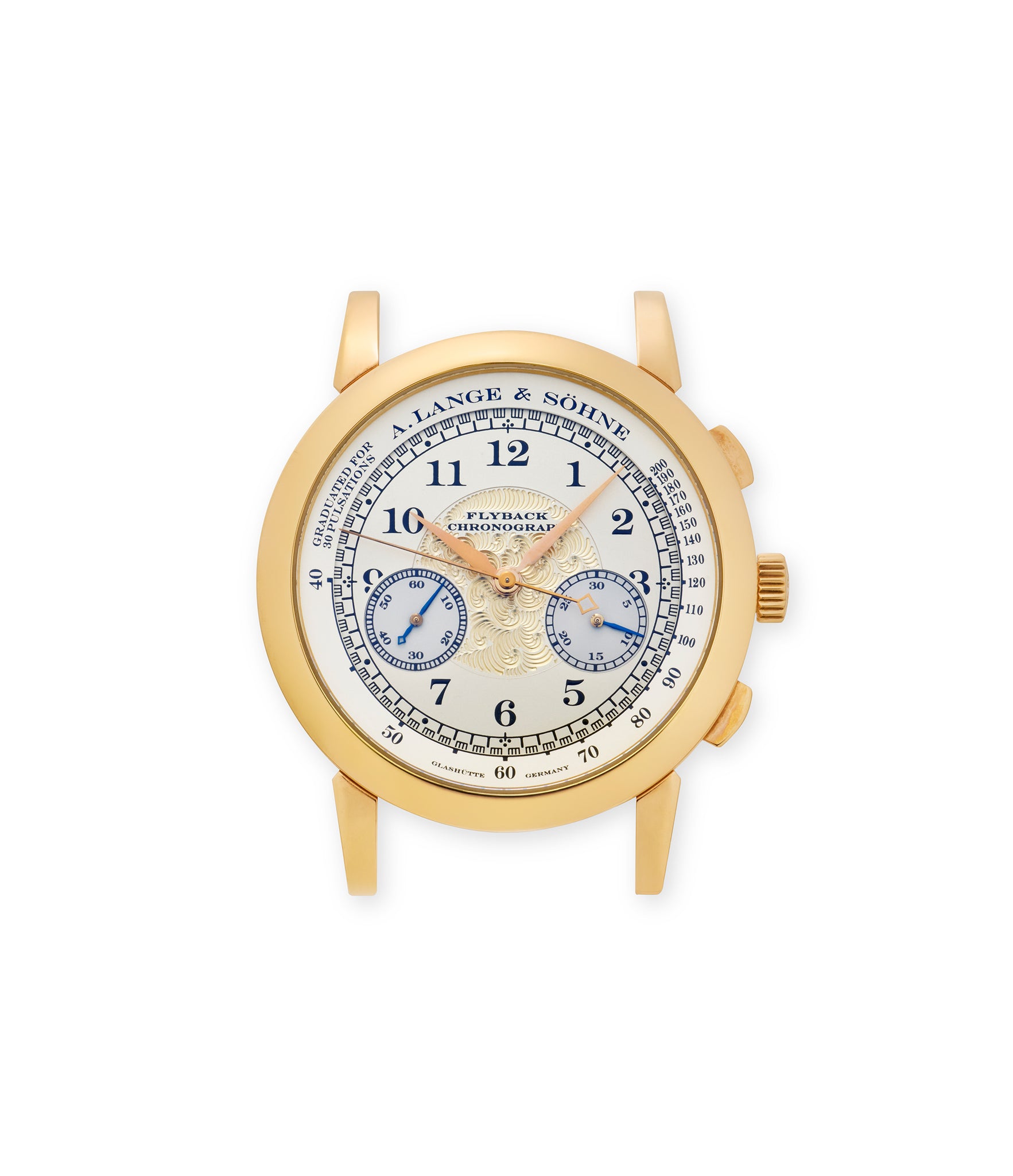 rare A. Lange & Söhne 1815 Chronograph  Rose Gold preowned watch at A Collected Man London
