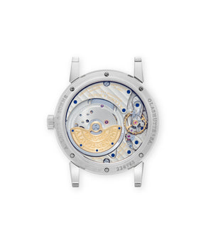 caseback A. Lange & Söhne Langematik Perpetual 310.026 E White Gold preowned watch at A Collected Man London
