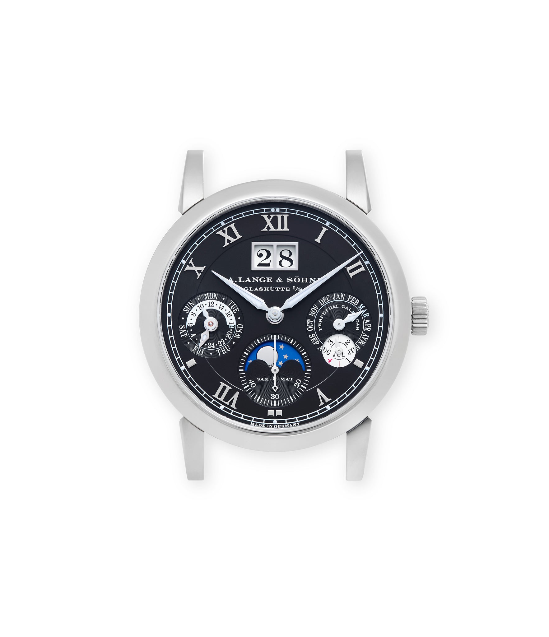 buy A. Lange & Söhne Langematik Perpetual 310.026 E White Gold preowned watch at A Collected Man London