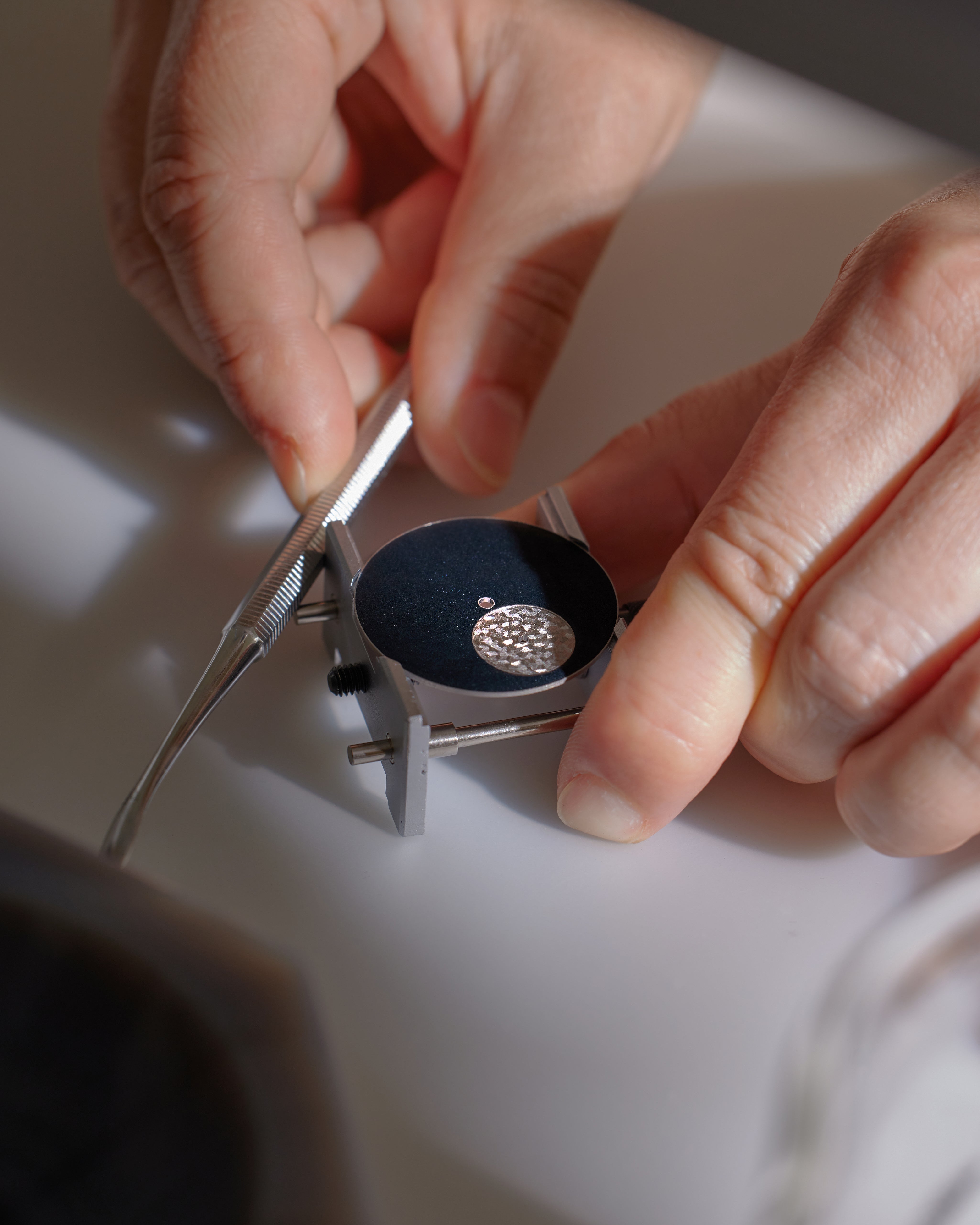 Painting dial | Read In practice: Enamel dials at Émailleurs de la Cité | A Collected Man articles