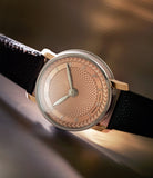 rare Andersen Genève Date Discrete  Rose & White Gold preowned watch at A Collected Man London