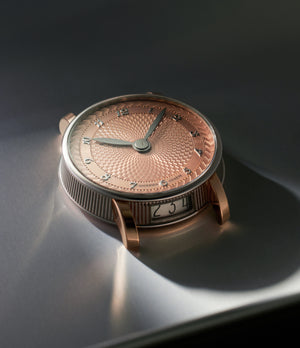 Andersen Genève Date Discrete  Rose & White Gold preowned watch at A Collected Man London