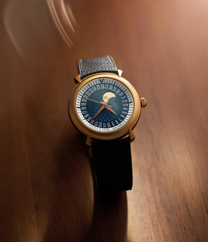 rare Andersen Genève Orbita Lunae  Yellow Gold preowned watch at A Collected Man London