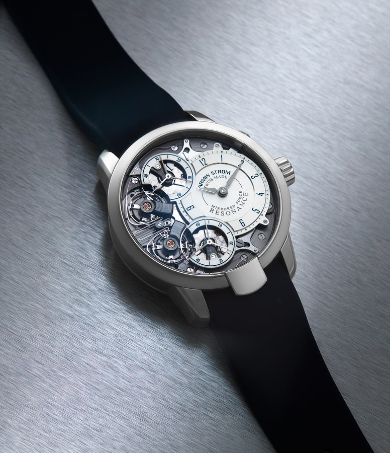 rare Armin Strom Mirrored Force Resonance  Platinum preowned watch at A Collected Man London