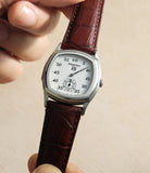 in hand Audemars Piguet Minute Repeater John Shaeffer 25839 Platinum preowned watch at A Collected Man London