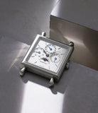 collect Audemars Piguet Quantième Perpétuel Rectangular 25749PT Platinum preowned watch at A Collected Man London