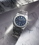 rare Audemars Piguet Royal Oak Jumbo 15202ST.00.1240ST.01 Stainless Steel preowned watch at A Collected Man London