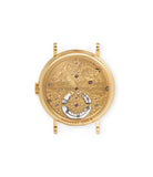 caseback Breguet Tourbillon 3350 Yellow Gold preowned watch at A Collected Man London