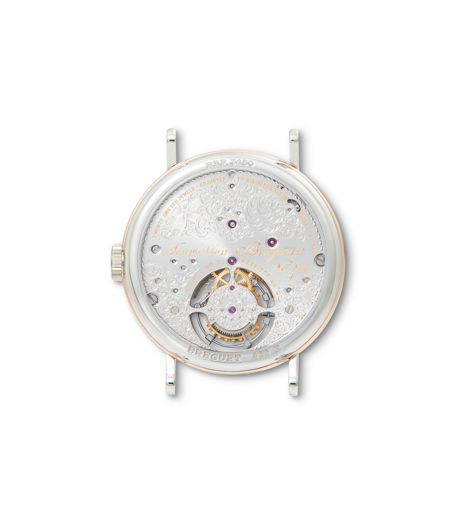 buy caseback Breguet Tourbillon 3450 Platinum & Rose Gold preowned watch at A Collected Man London