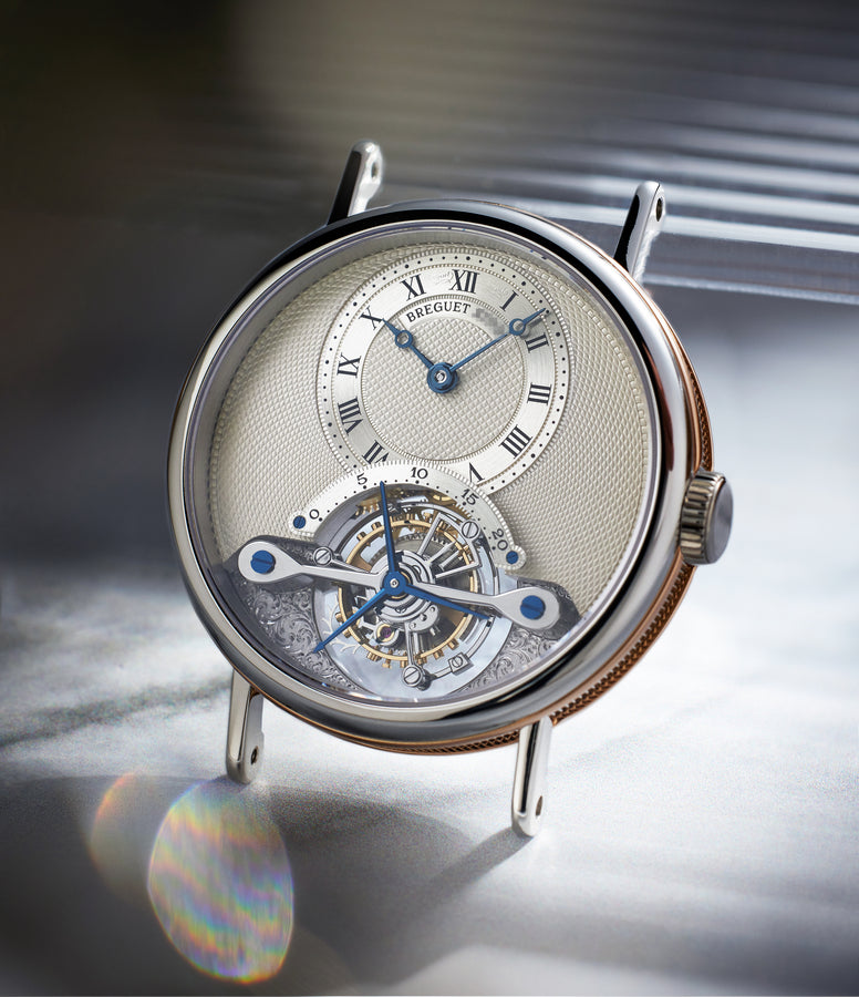 rare Breguet Tourbillon 3450 Platinum & Rose Gold preowned watch at A Collected Man London