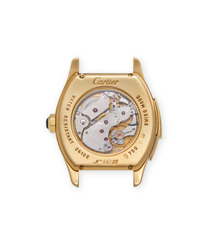 caseback Cartier Tortue Minute Repeater 2610E Yellow Gold preowned watch at A Collected Man London