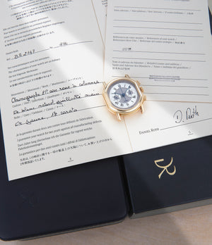 selling Daniel Roth Chronograph BA 2147 Yellow Gold preowned watch at A Collected Man London