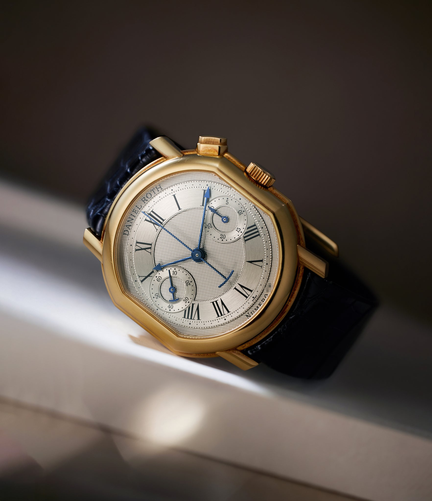 rare Daniel Roth Chronograph monopusher  Yellow Gold preowned watch at A Collected Man London