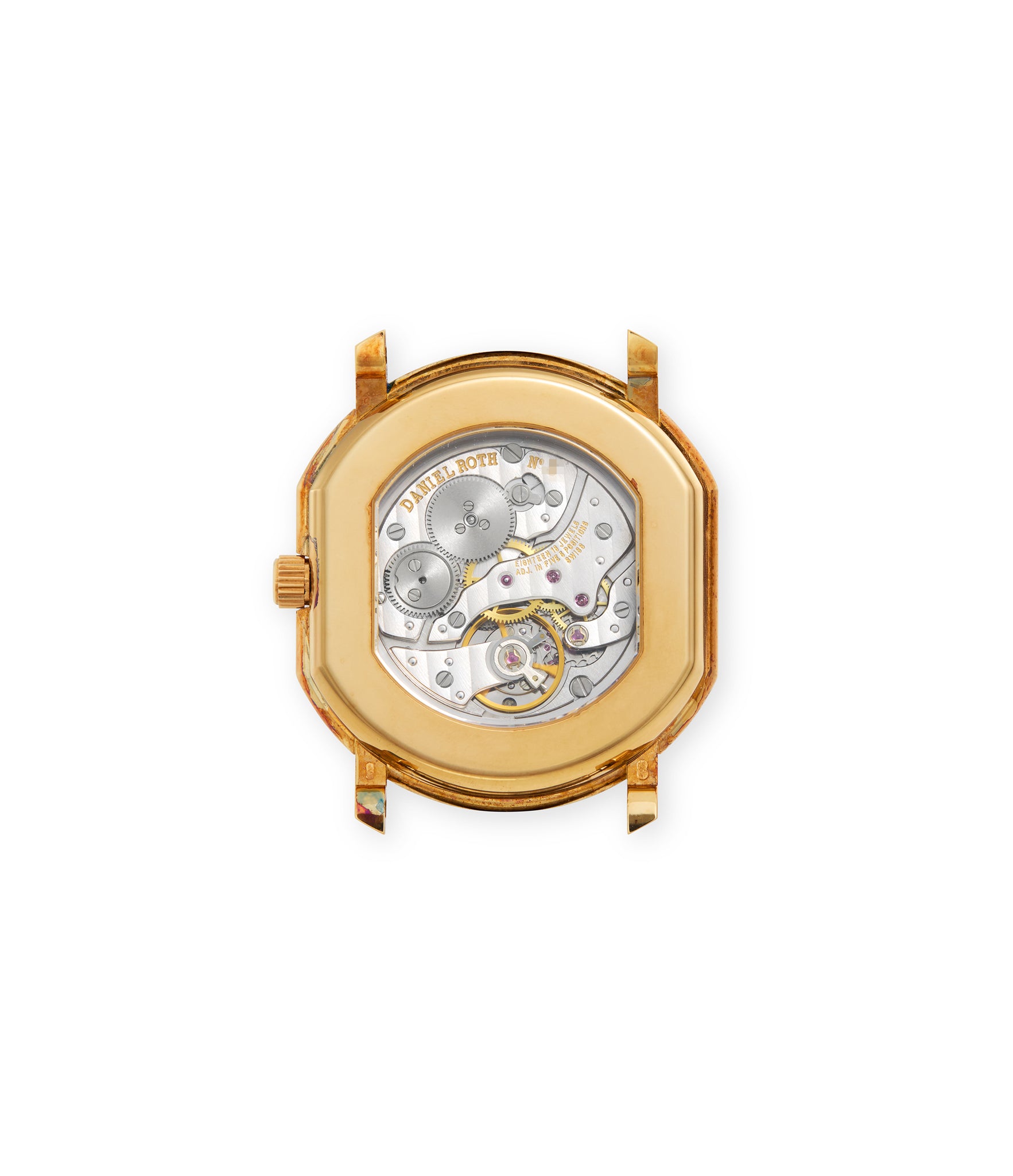 caseback Daniel Roth Extra Plat 2167 Yellow Gold preowned watch at A Collected Man London