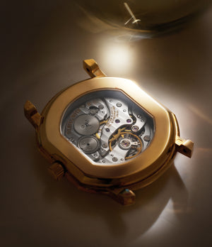 caseback Daniel Roth Extra Plat 2167 Yellow Gold preowned watch at A Collected Man London