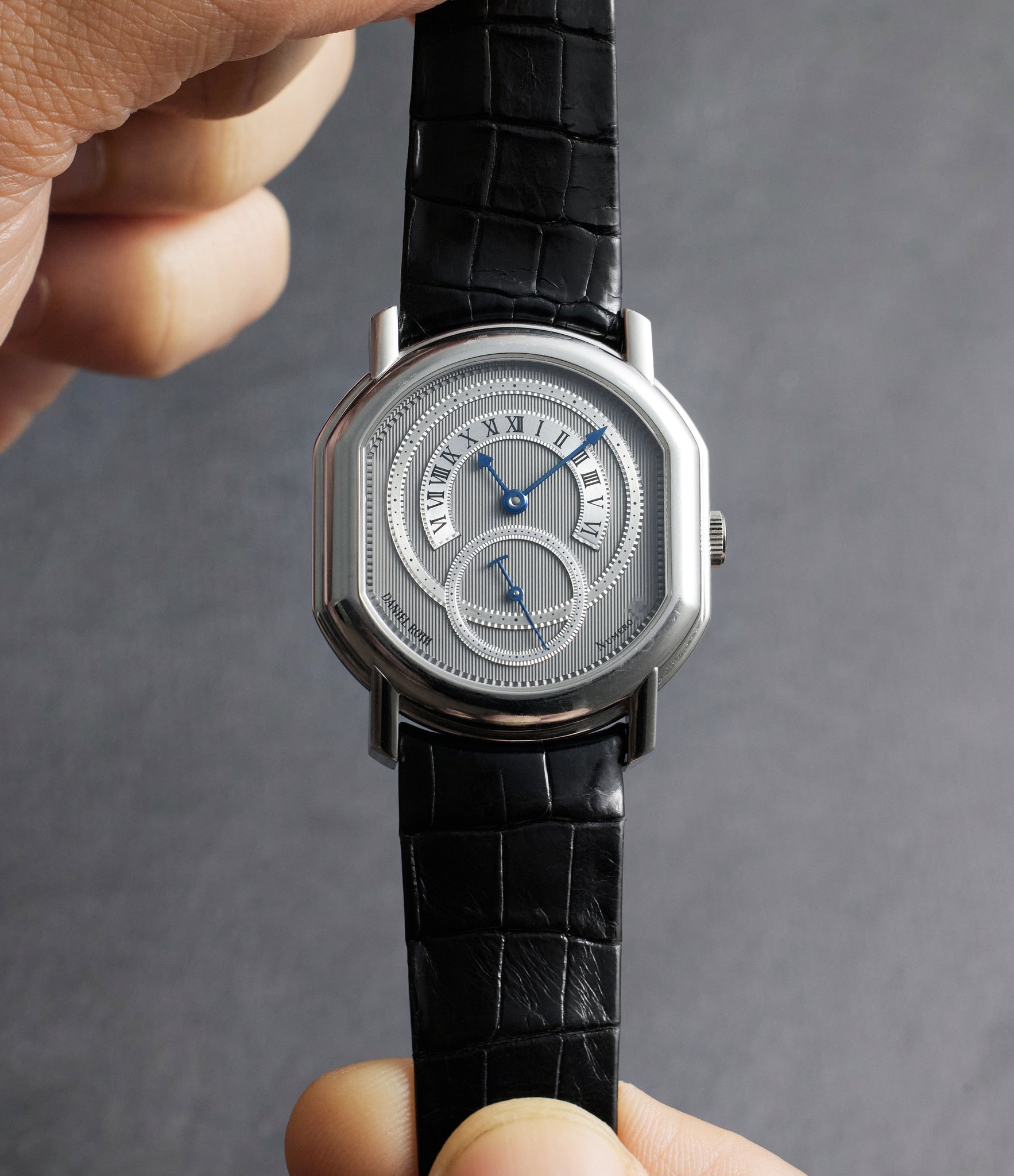 for sale Daniel Roth Retrograde  ref. 2127 Platinum preowned watch at A Collected Man London