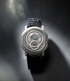 rare Daniel Roth Retrograde  ref. 2127 Platinum preowned watch at A Collected Man London