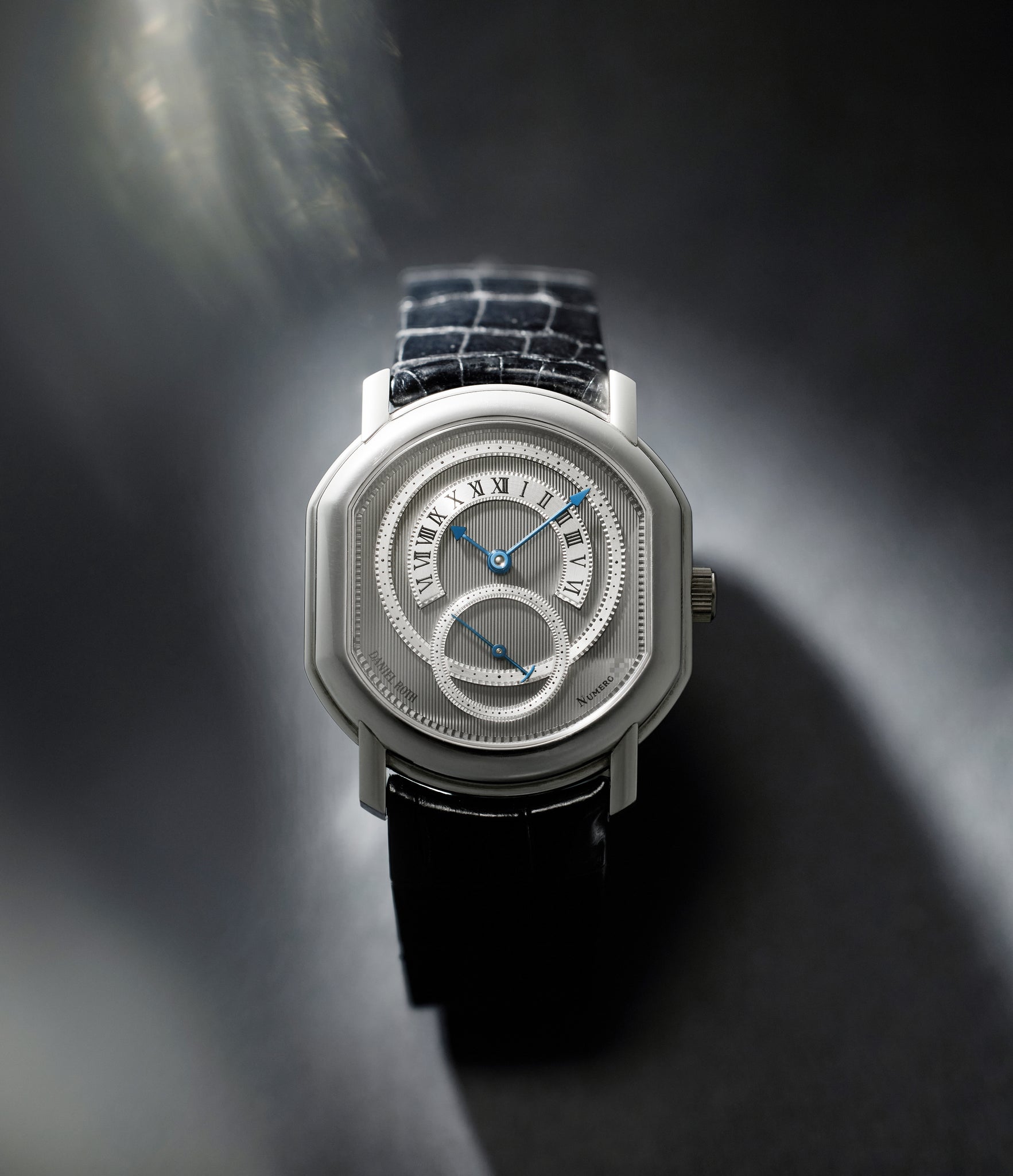 rare Daniel Roth Retrograde  ref. 2127 Platinum preowned watch at A Collected Man London