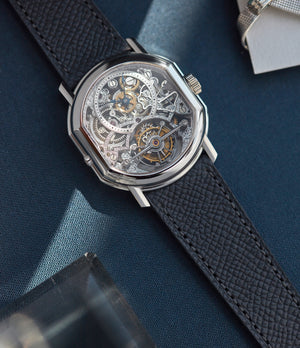 selling Daniel Roth Skeletonsied Tourbillon platinum double ellipse case for sale at A Collected Man London