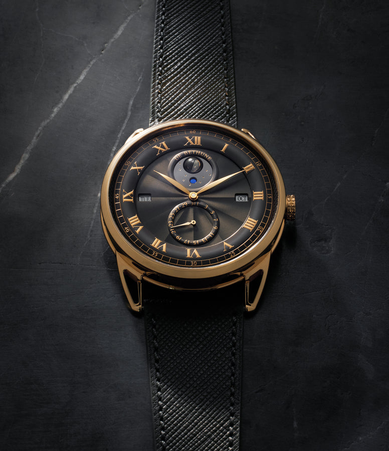 luxury rare pre-owned De Bethune DB25QP Perpetual Calendar DB25QPARS8R Rose Gold preowned watch at A Collected Man London
