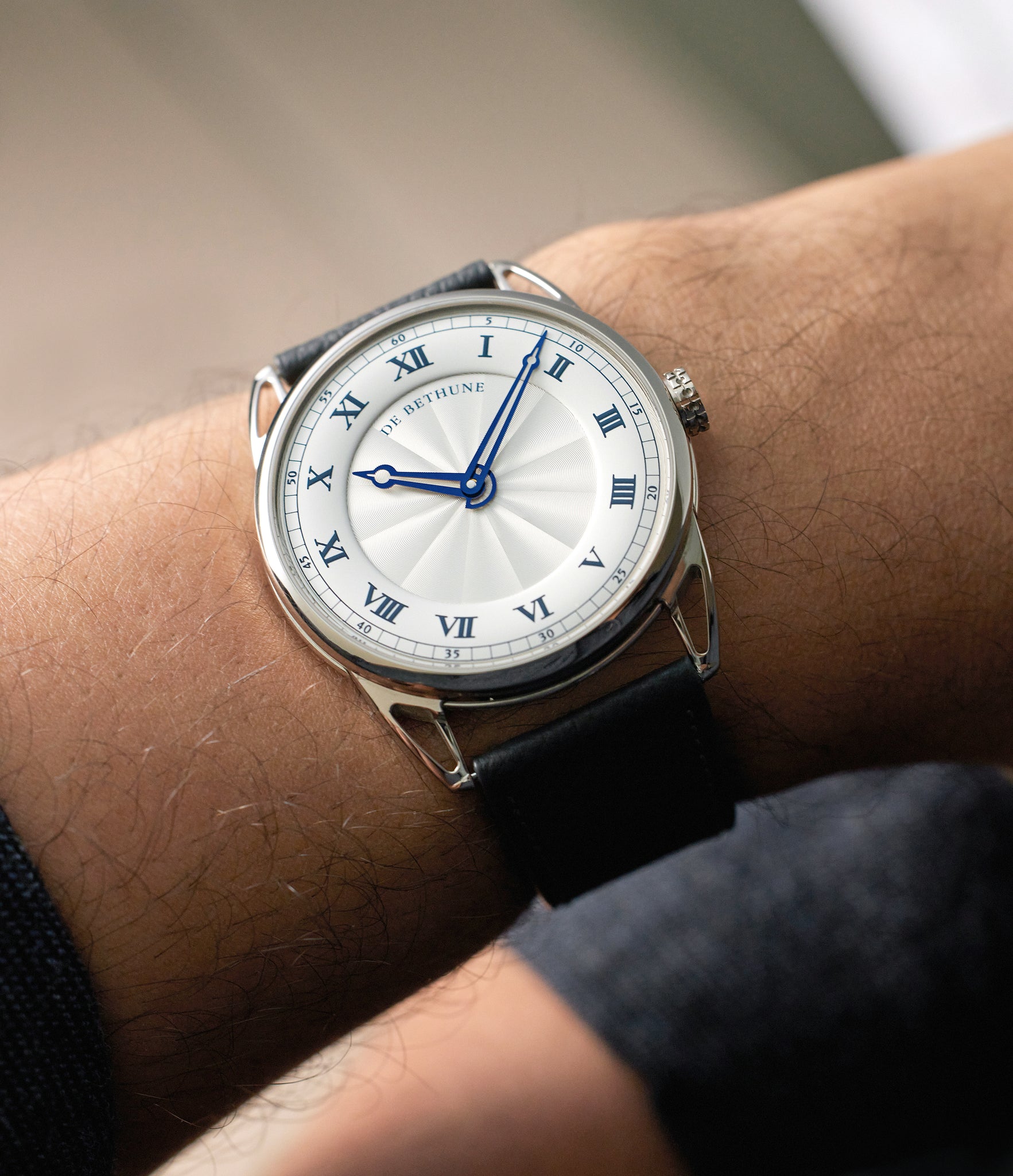 on the wrist De Bethune DB25 DB25vAWS1 White Gold preowned watch at A Collected Man London