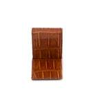 Back shot of a Dunhill Mini Travel Clock Stainless Steel & Leather pre-owned watch at A Collected Man London