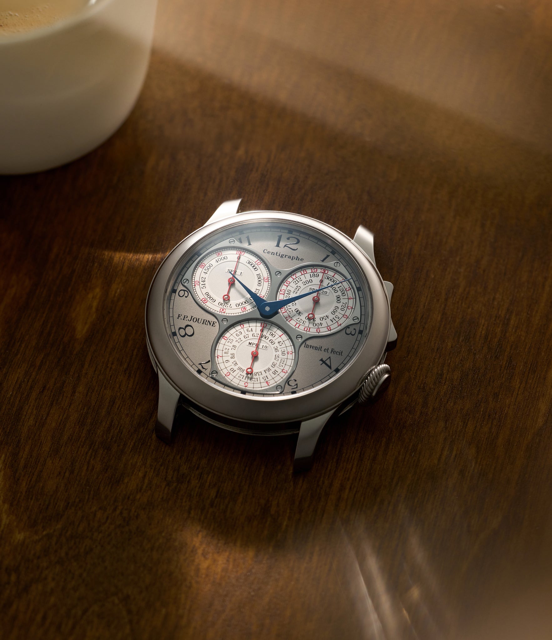 selling F. P. Journe Centigraphe Souverain  Platinum preowned watch at A Collected Man London