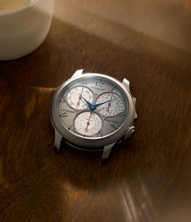 selling F. P. Journe Centigraphe Souverain  Platinum preowned watch at A Collected Man London