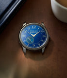 rare F. P. Journe Chronomètre Bleu  Tantalum preowned watch at A Collected Man London