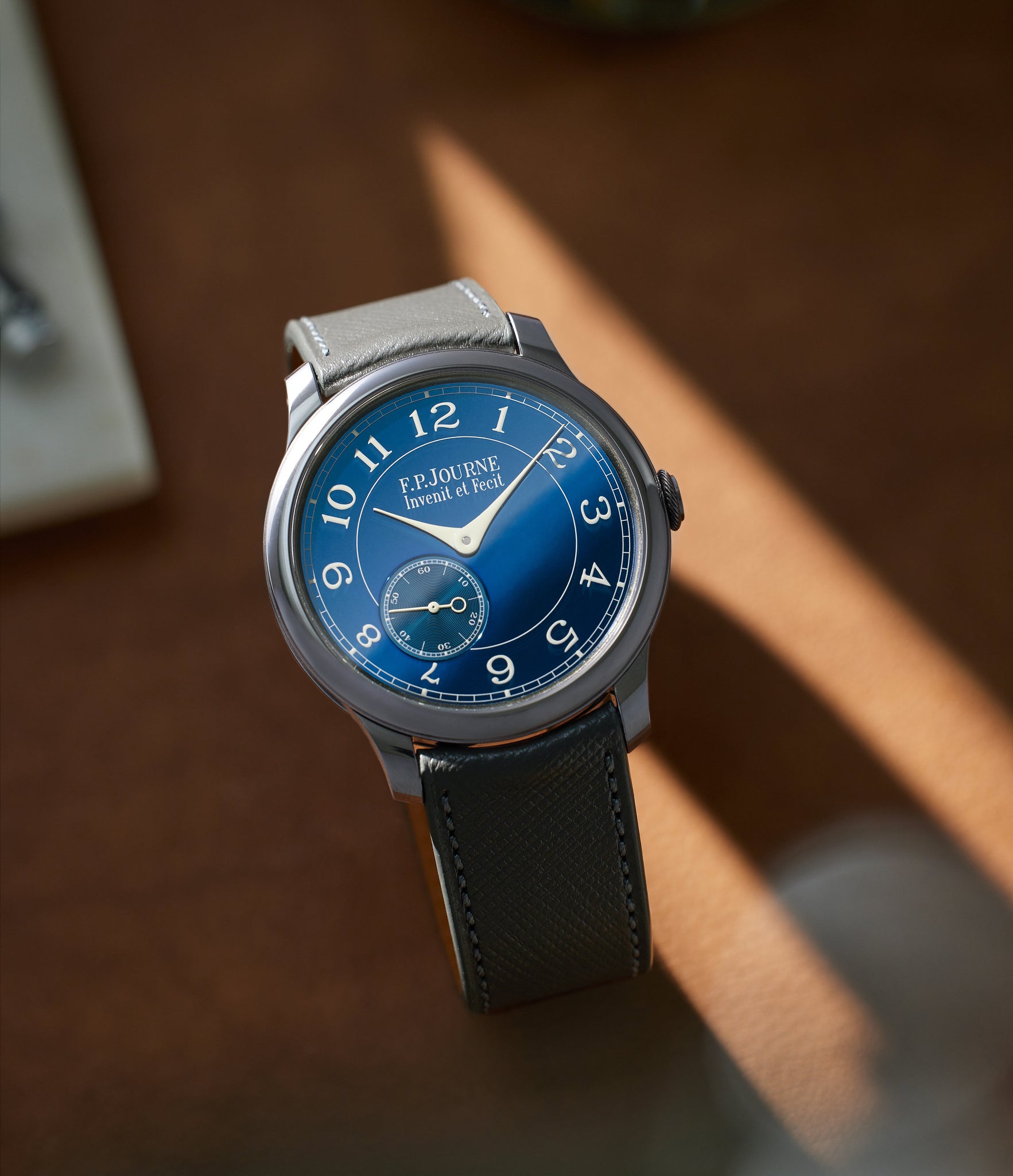 rare F. P. Journe Chronomètre Bleu  Tantalum preowned watch at A Collected Man London