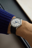 on the wrist F. P. Journe Chronomètre Souverain CS Platinum preowned watch at A Collected Man London