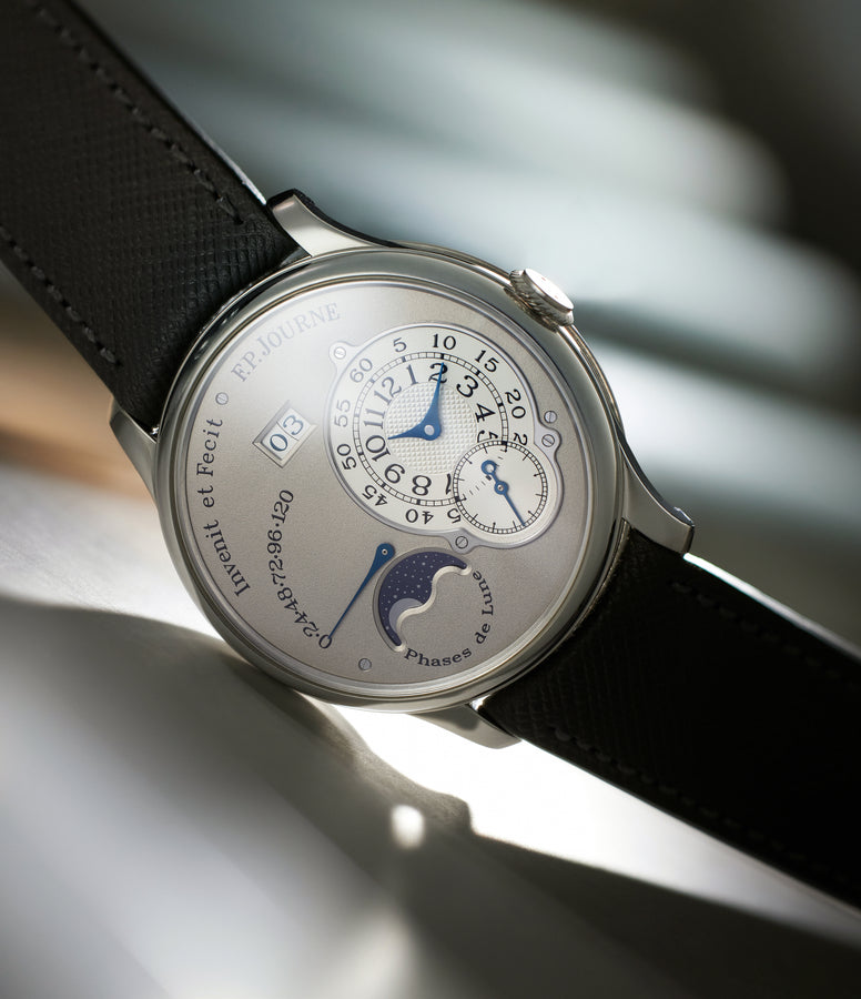 Octa Lune | 38mm | Brass Movement | Platinum