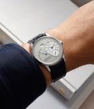 on the wrist F. P. Journe Octa Réserve de Marche  Platinum preowned watch at A Collected Man London