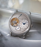 for sale F. P. Journe Tourbillon Souverain  Platinum preowned watch at A Collected Man London