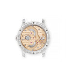 caseback F. P. Journe Chronomètre Souverain CS Platinum preowned watch at A Collected Man London
