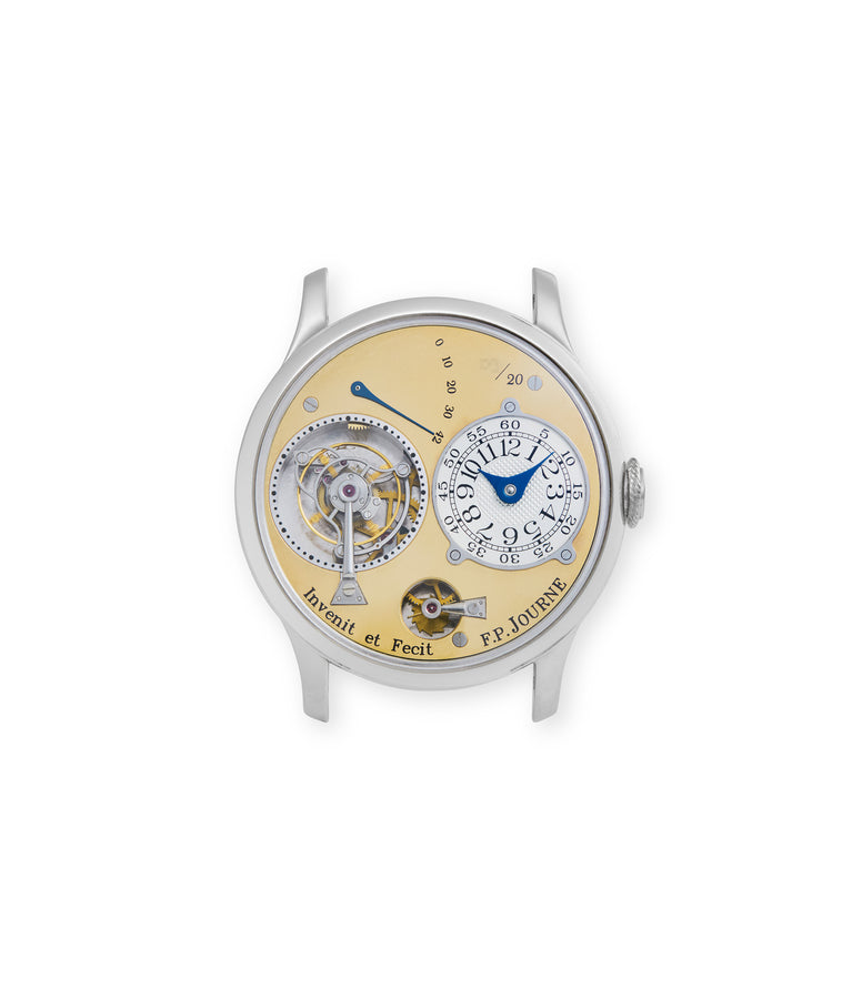 buy F. P. Journe Souscription Tourbillon  Platinum preowned watch at A Collected Man London