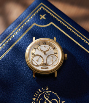 Anniversary  George Daniels Yellow Gold preowned watch at A Collected Man London
