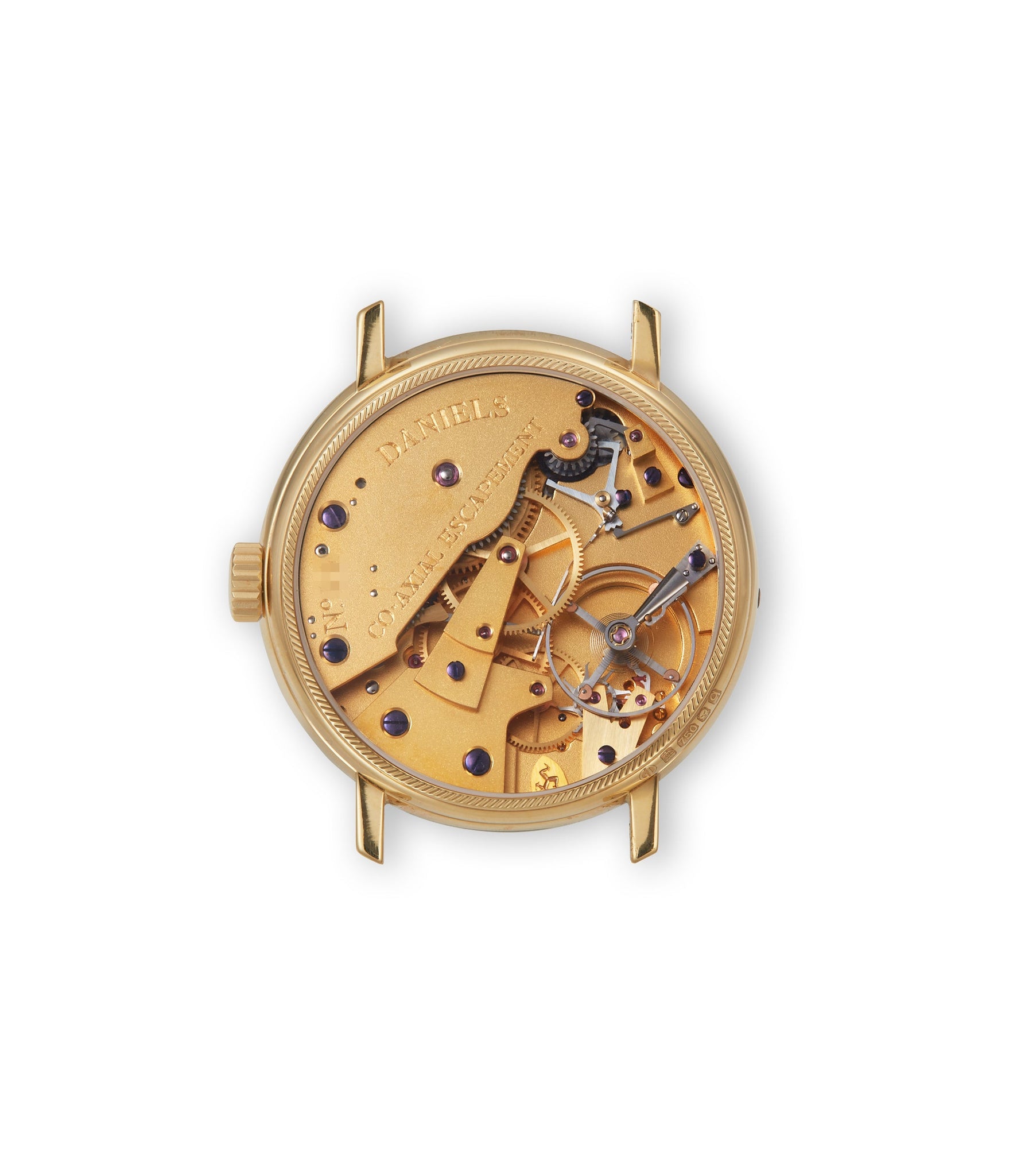 caseback George Daniels Anniversary  Yellow Gold preowned watch at A Collected Man London