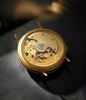 caseback George Daniels Millennium  Yellow Gold preowned watch at A Collected Man London
