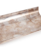 guilloche pattern vintage Hermès Paris Tray  in silver with equestrian horse head at A Collected Man London home of rare objet d'art