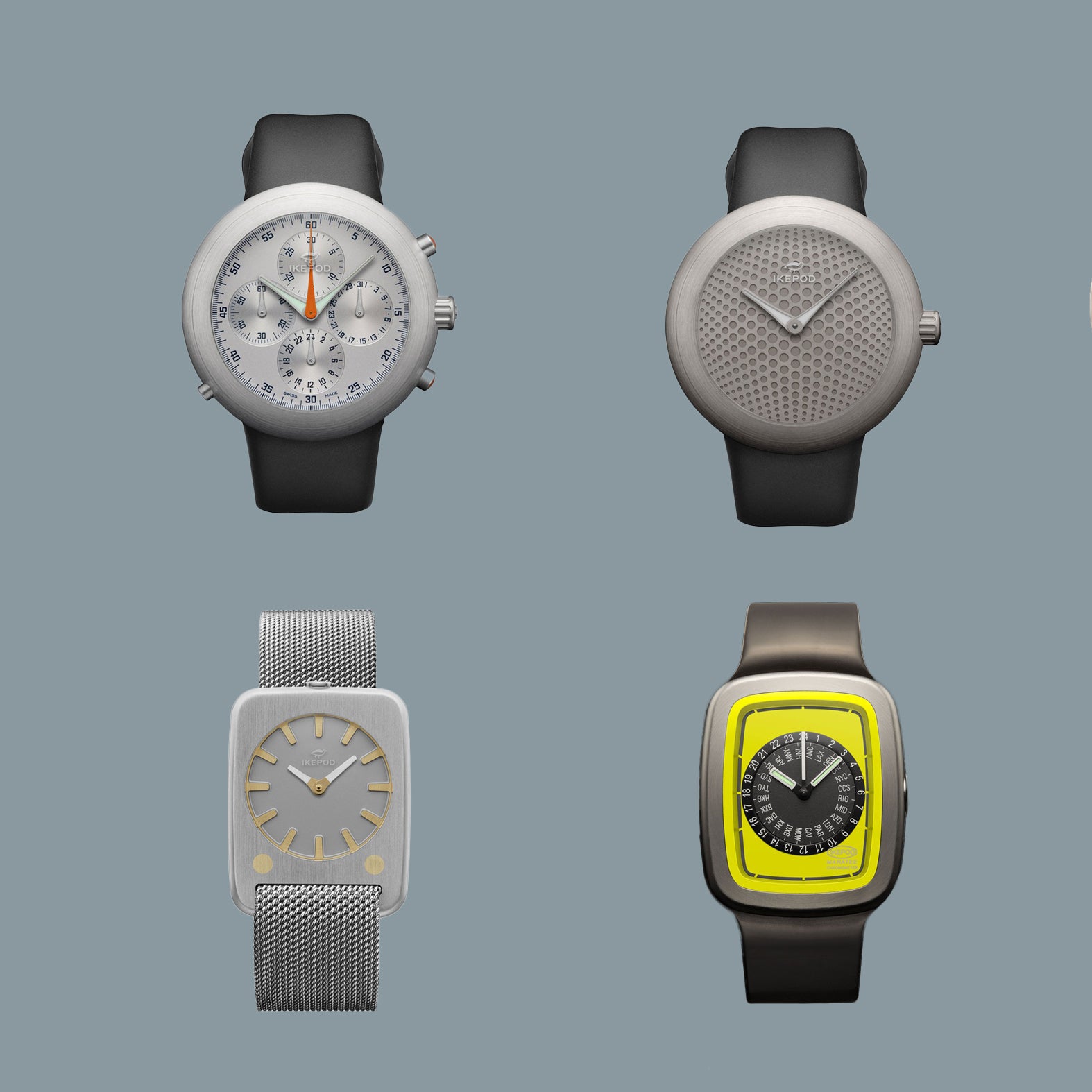 Ikepod wristwatches by Marc Newson