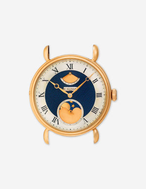 A Christian Klings unique commission yellow gold wristwatch with moon phase and power reserve for A Collected Man London