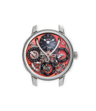 buy MB&F Perpetual Evo Zirconium limited edition red dial  Zirconium preowned watch at A Collected Man London

