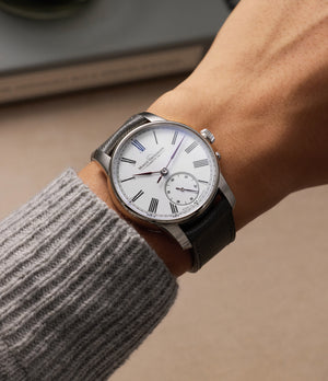 on the wrist Moritz Grossmann Atum MG01.B-03-A000810 Platinum preowned watch at A Collected Man London