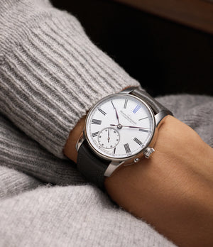 on the wrist Moritz Grossmann Atum MG01.B-03-A000810 Platinum preowned watch at A Collected Man London