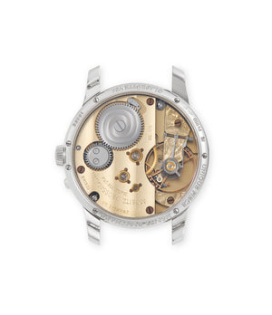 caseback Moritz Grossmann Atum MG01.B-03-A000810 Platinum preowned watch at A Collected Man London