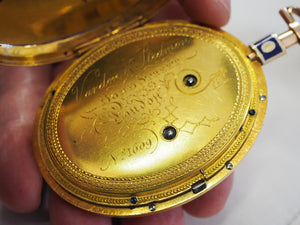 The original pocketwatch by Vardon & Stedman that inspired the Ovale Pantographe, courtesy of Hodinkee.