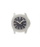 side-shot Patek Philippe Aquanaut 5066 in Steel, available to buy now from A Collected Man, London