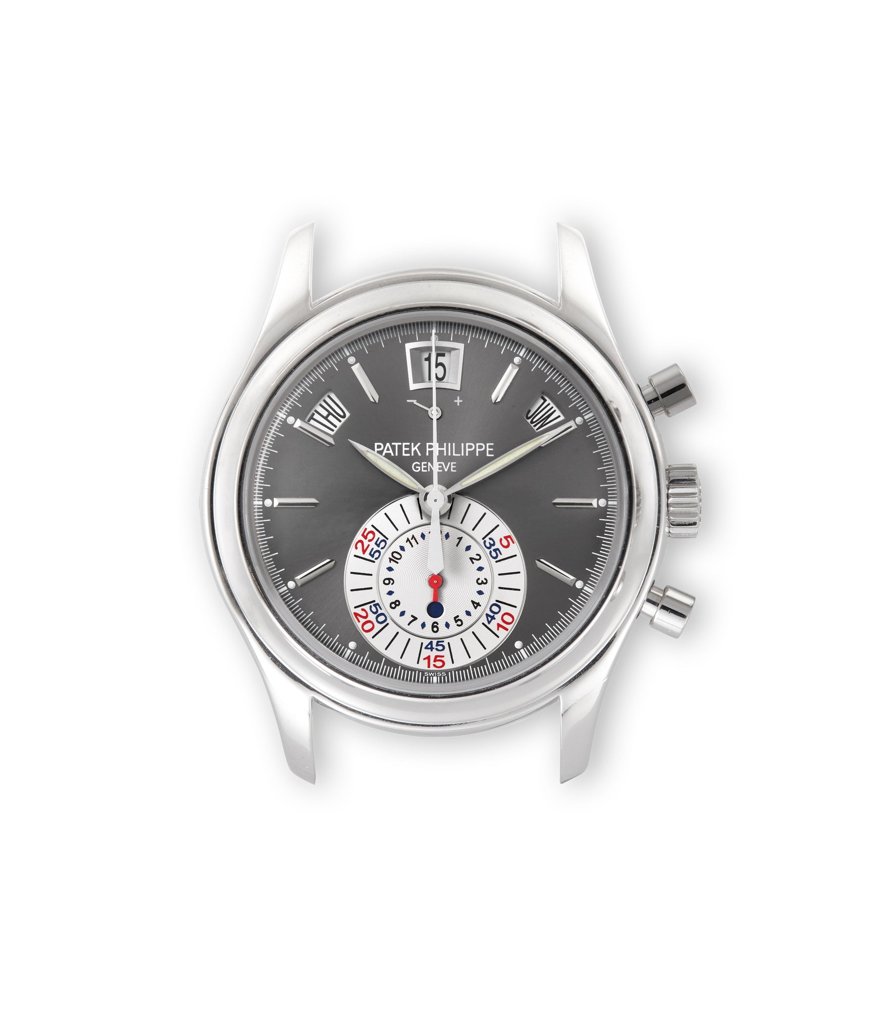 buy Patek Philippe Annual Calendar Chronograph 5060P-001 Platinum preowned watch at A Collected Man London